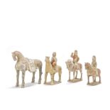 A group of pottery horses and equestrians Six Dynasties, Eastern Wei and Northern Qi (4)