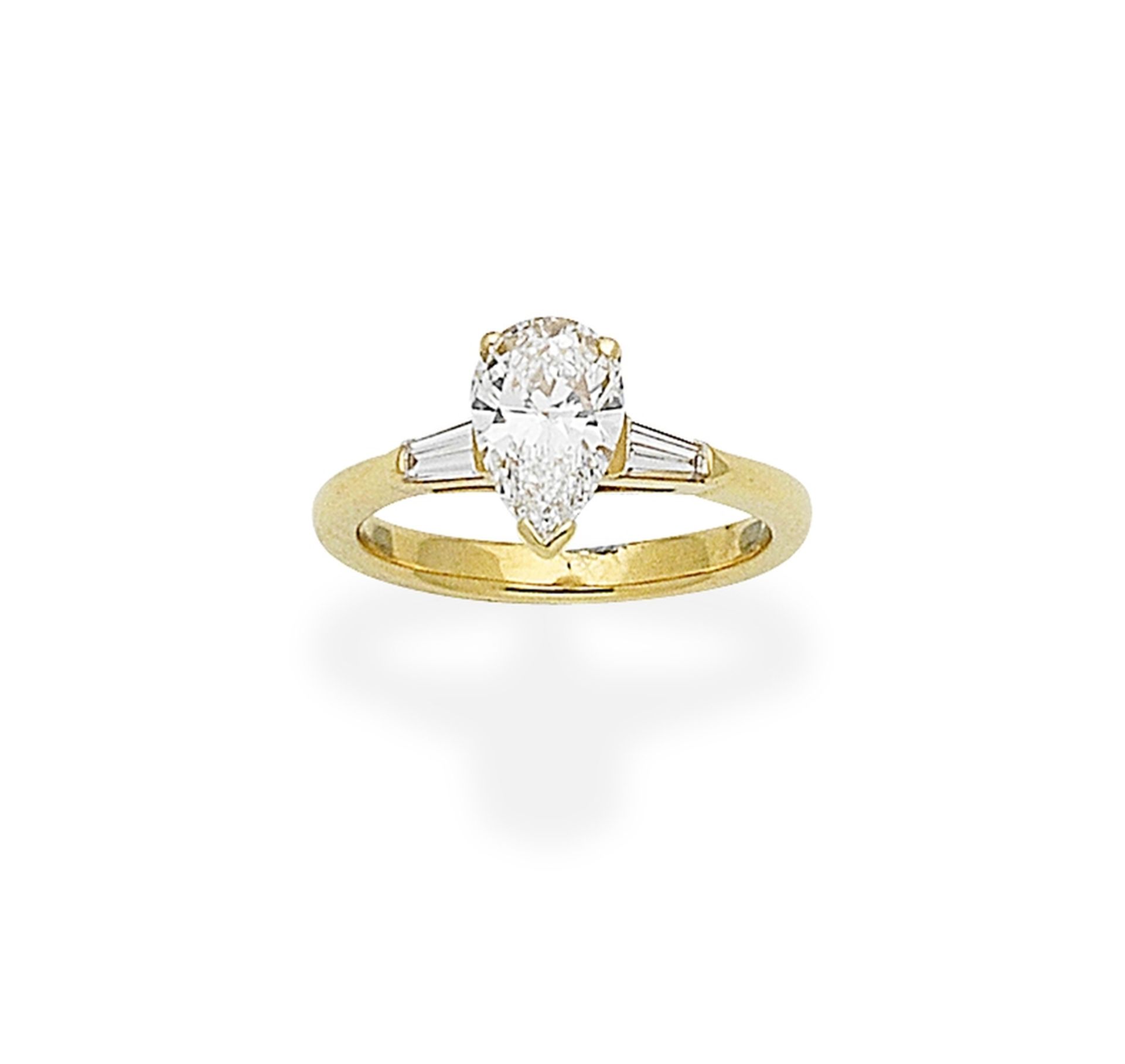 A diamond single-stone ring