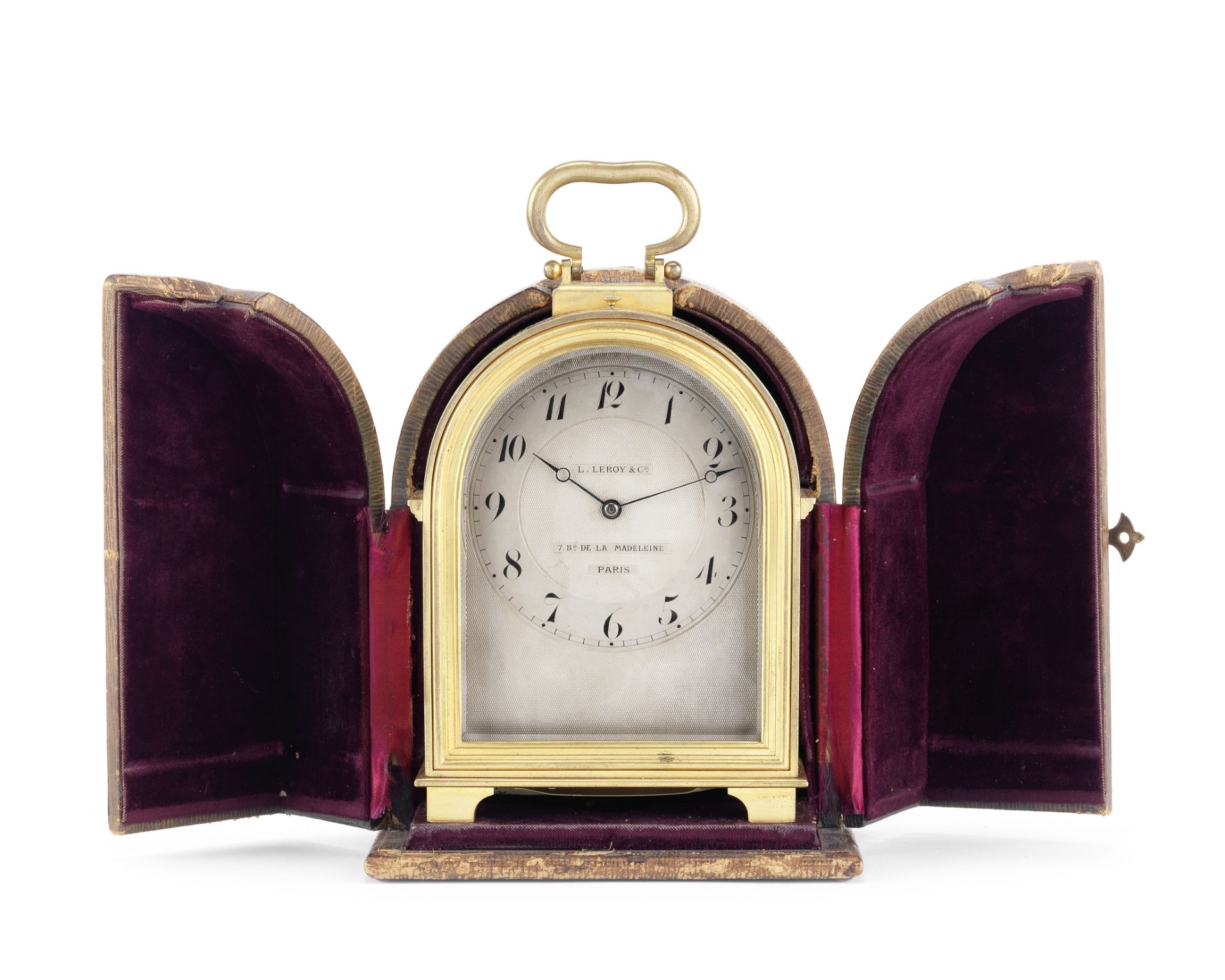 A good early 20th century petite sonnerie striking and repeating 'Bourne' style carriage clock wi...