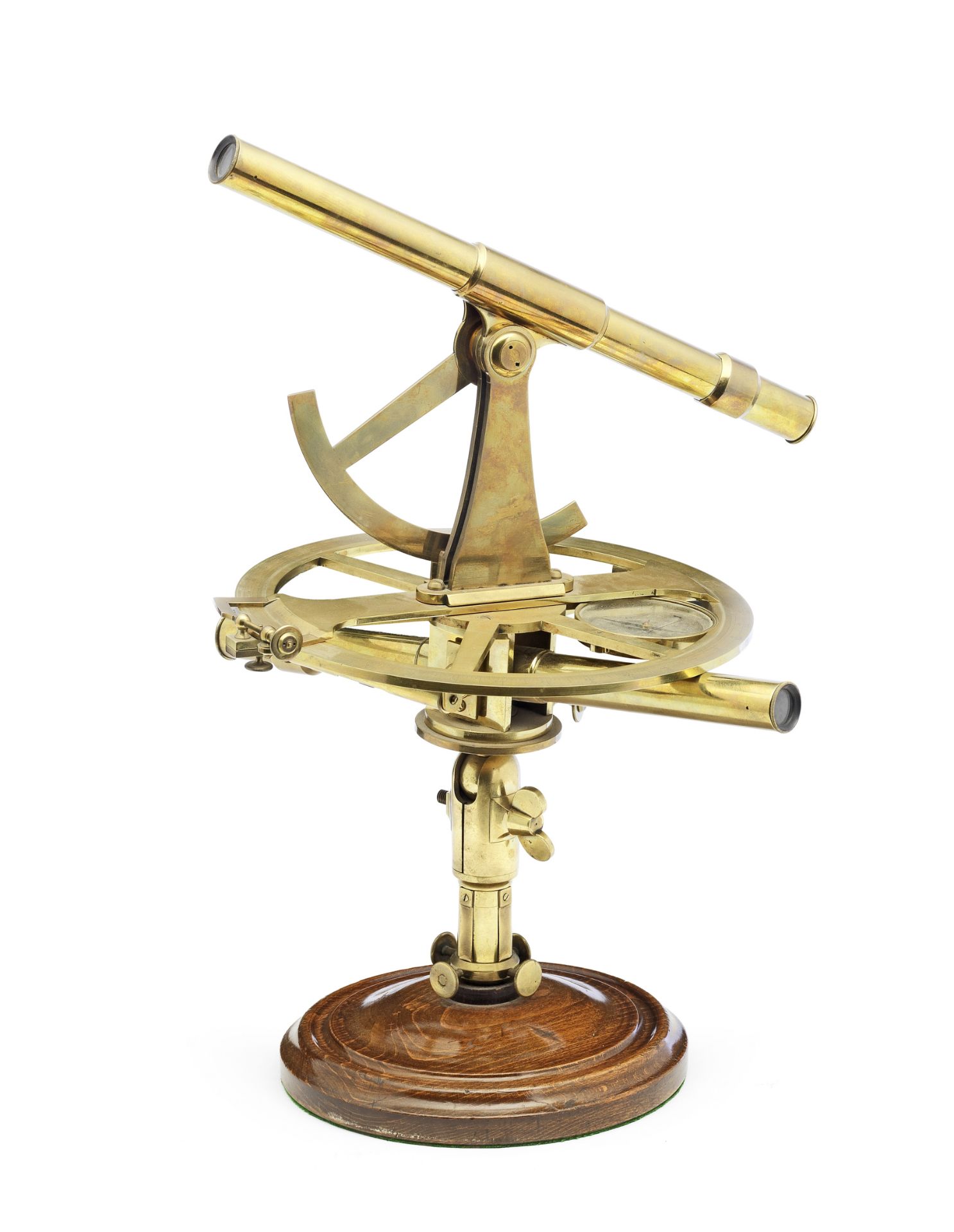 A Jean-Francois Richer Brass Theodolite, French, Early 19th Century,