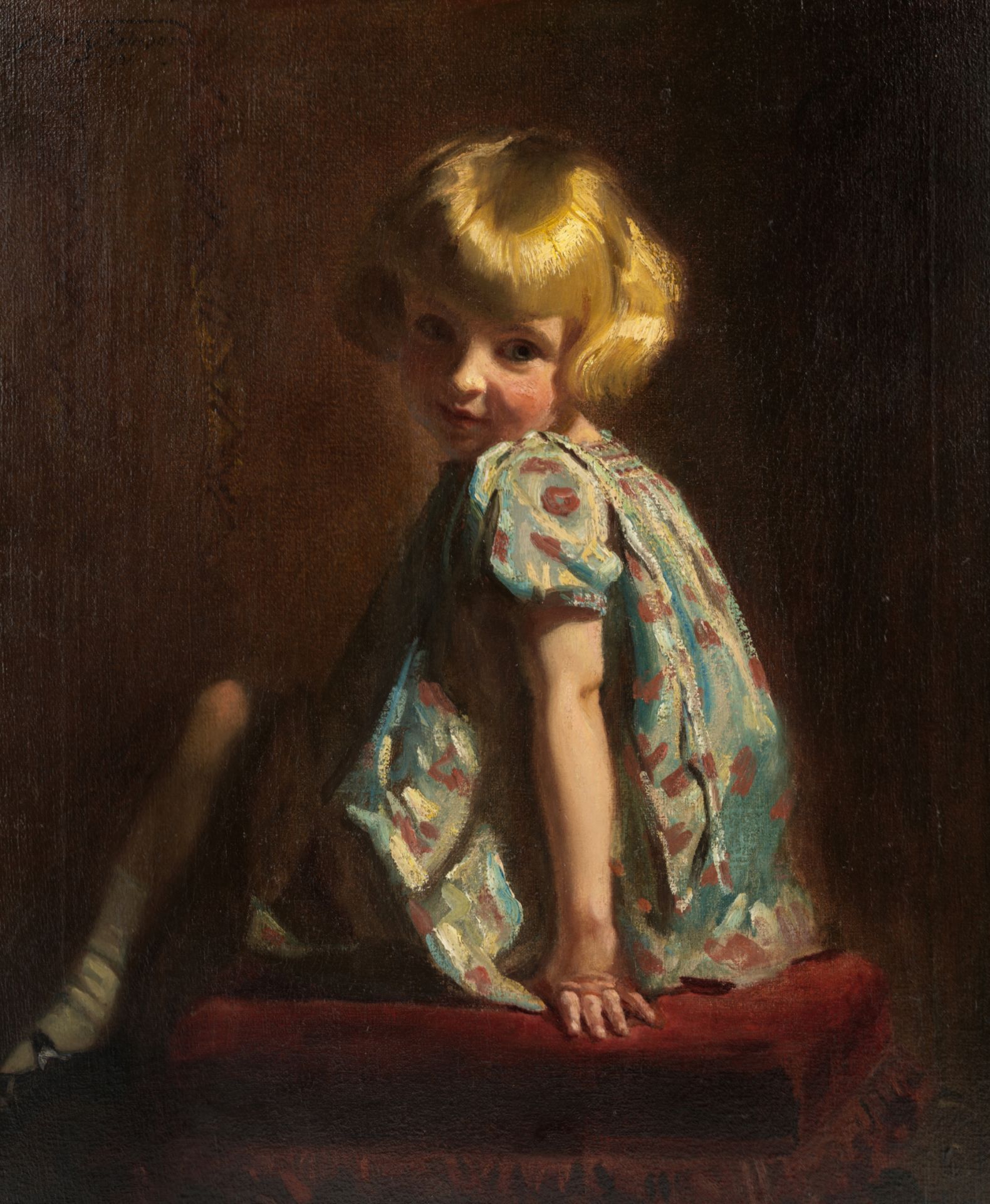 Frank O. Salisbury RI, ROI, RP (British, 1874-1962) Portrait of Mary Elisabeth Reid Dick, daughte...