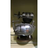 A Moto Parilla 175cc engine and gearbox unit