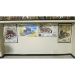 Four Moto Storiche in Grand Prix advertising posters ((4))
