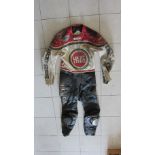 A set of Fieldsheer Racing Motorcycle Leathers