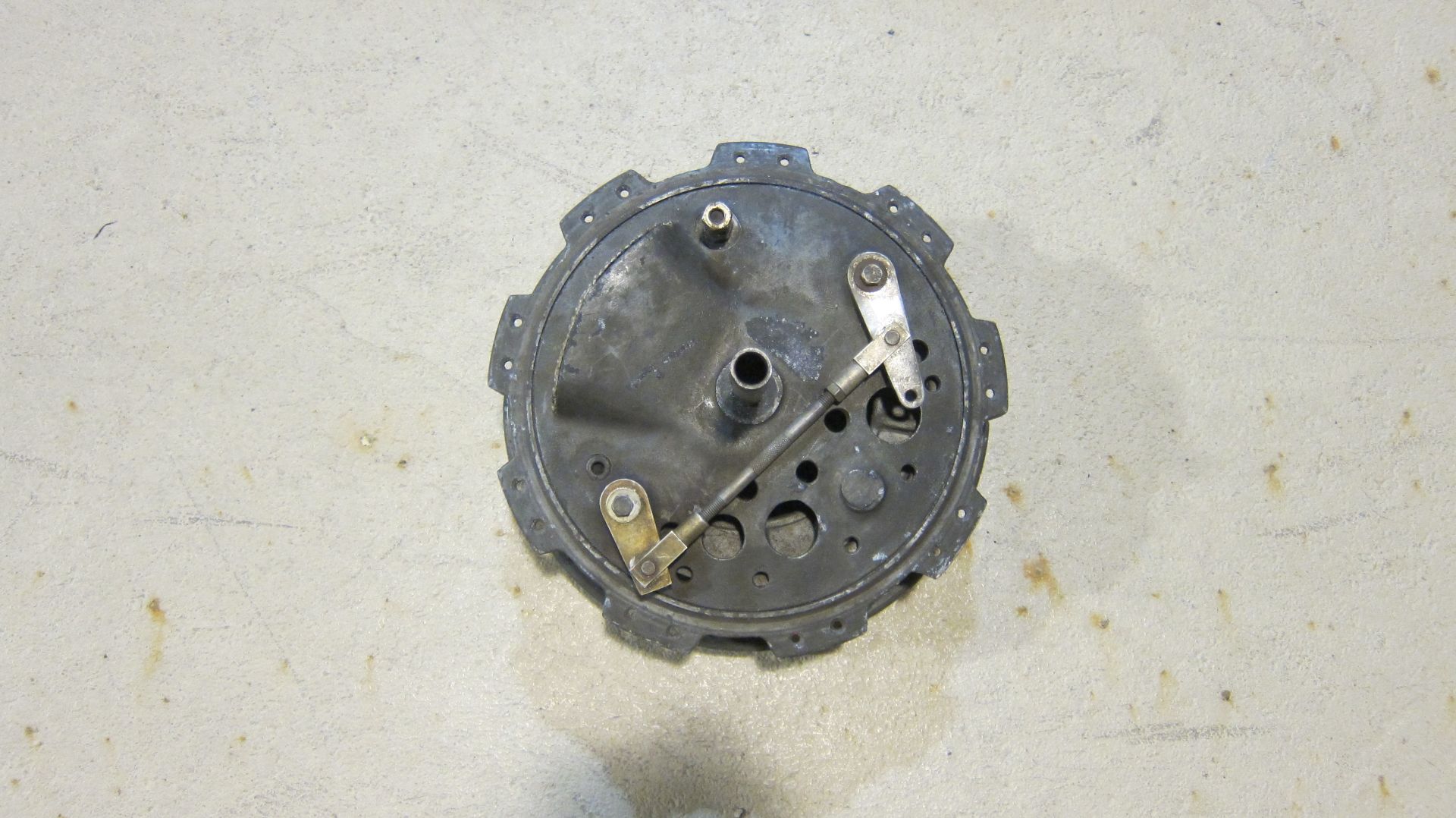 A believed Oldani racing motorcycle four leading front hub