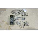 A large quantity of motorcycle handblebars and levers ((Qty))