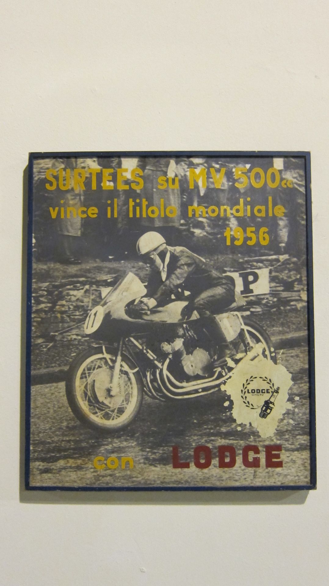 A Lodge spark plug advertising poster ((3))