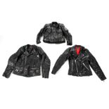 Three leather jackets ((3))