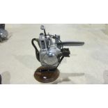 A Motomic clip-on motorcycle engine