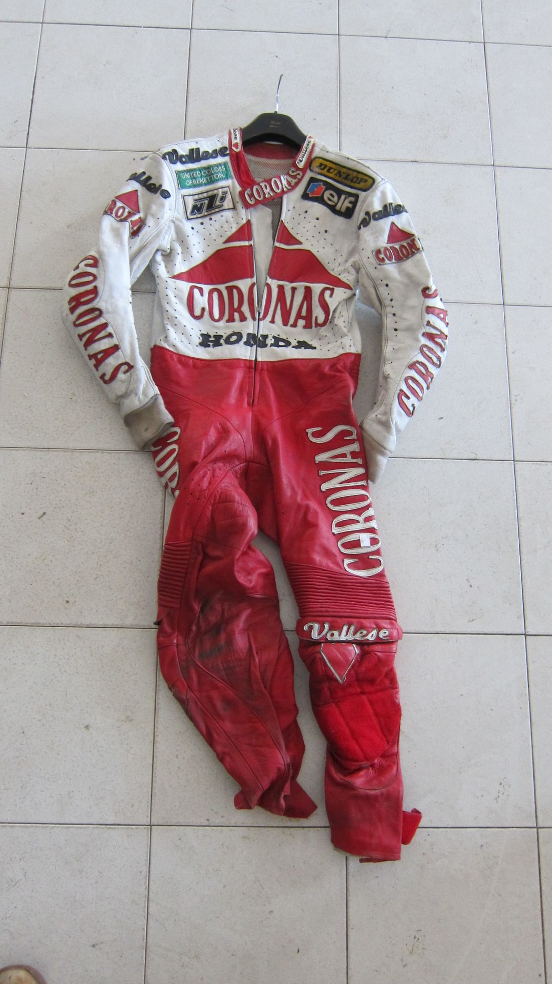 A set of Vallese Racing Motorcycle Leathers