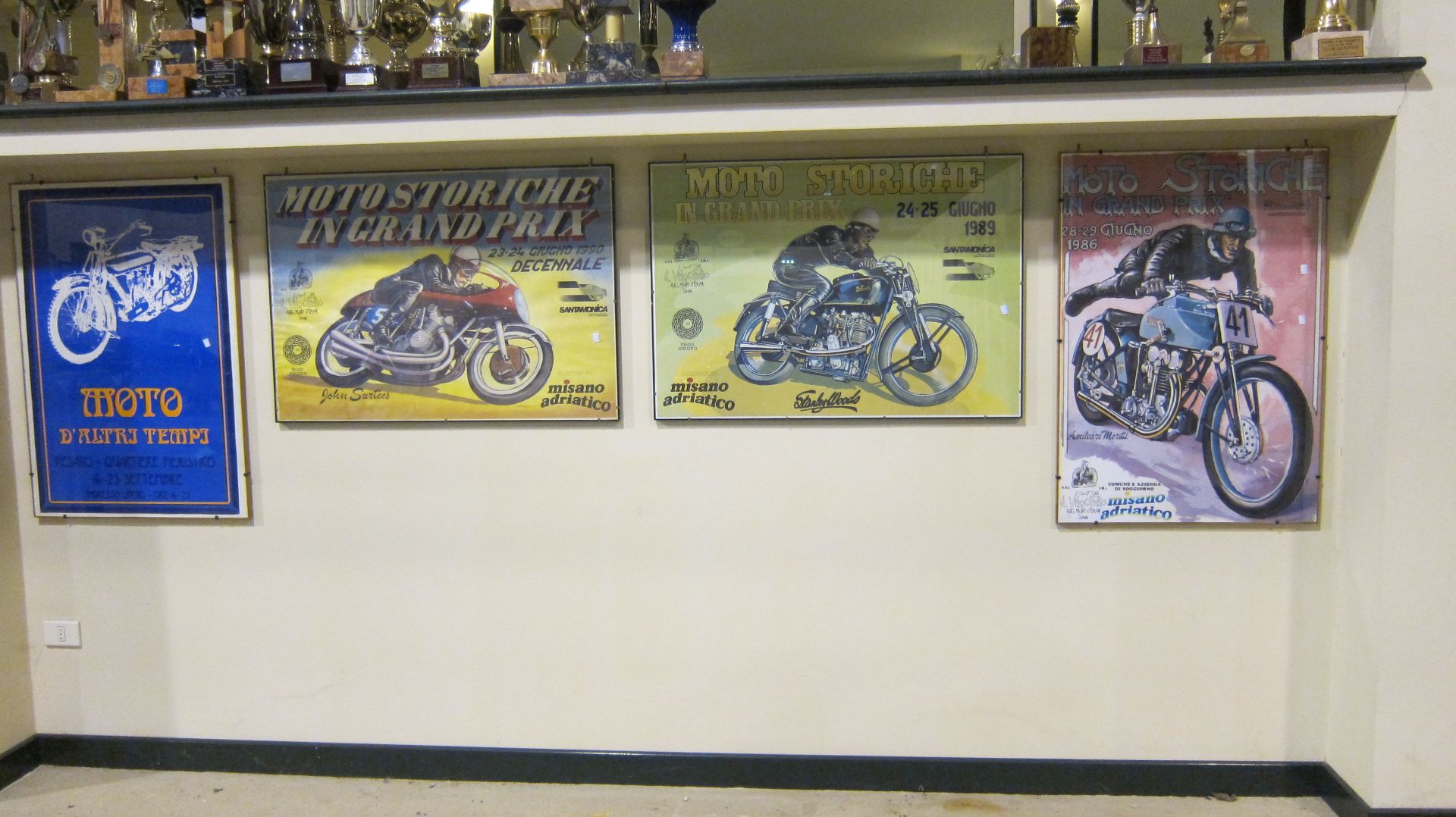 Four assorted motorcycle related posters ((4))