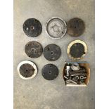 A quantity of believed Vincent hub and brake components ((Qty))