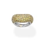Yellow sapphire dress ring
