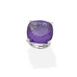 Amethyst and diamond dress ring,