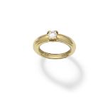Cartier: Diamond single-stone ring