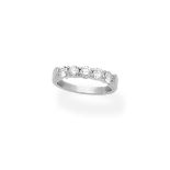 Diamond half-eternity ring