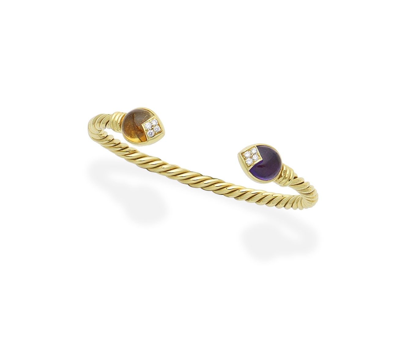 Bulgari: Gem-set torc bangle