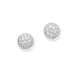 Diamond bombé earrings