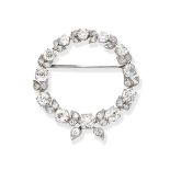 Diamond wreath brooch