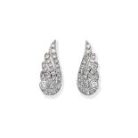 Pair of diamond earrings