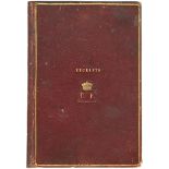 MANUSCRIPT RECIPE BOOK – MURRAY FAMILY OF SCOTLAND Culinary receipt book of Catherine Fincastle, ...