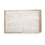 MANUSCRIPT RECIPE BOOK - DEVON Culinary recipe book bearing the ownership name of 'Mary Whitter' ...