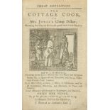 MORE (HANNAH) Cheap Repository. The Cottage Cook, or Mrs. Jones's Cheap Dishes, [August-November ...