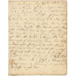 MANUSCRIPT RECIPE BOOK - LAURENCE STERNE & YORKSHIRE Recipe and household book kept by the Croft ...