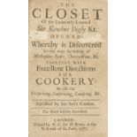 DIGBY (KENELM) The Closet of the Eminently Learned Sir Kenelme Digby Kt. Opened, whereby is Disco...