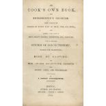 AMERICAN COOKERY BARNUM (H.L.) Family Receipts, or Practical Guide for the Husbandman and Housewi...