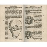 RÖSSLIN (EUCHARIUS) Hebammenbüchlin, Frankfurt, 1578; bound with another on obstetrics