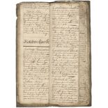 MANUSCRIPT RECIPE BOOK - LONDON Household recipe book, 'Receipts In Cookery', titled in ink on fr...