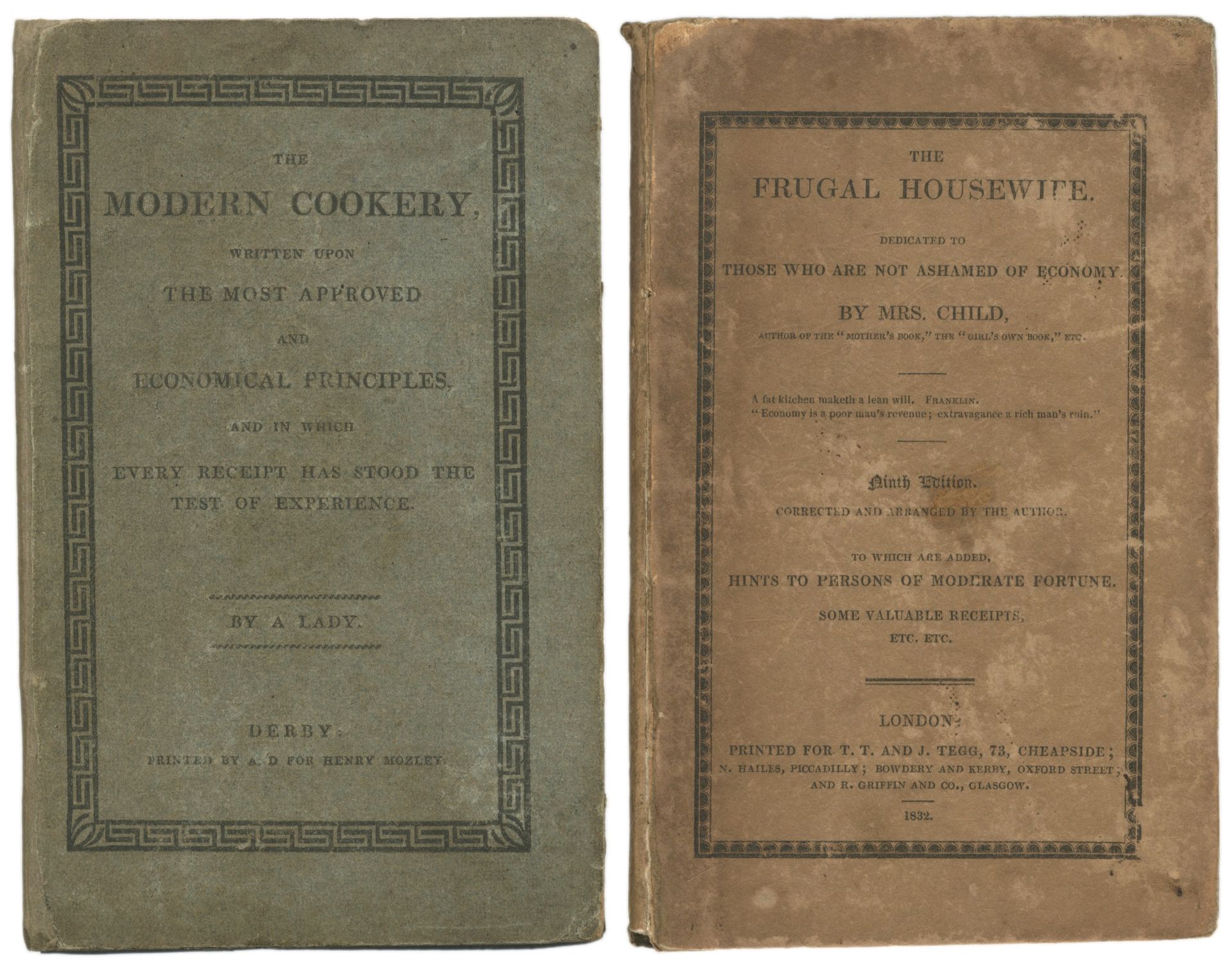 BROOKS (CATHERINE) The Complete English Cook; or Prudent Housewife, [c.1770]; and 4 others (5)