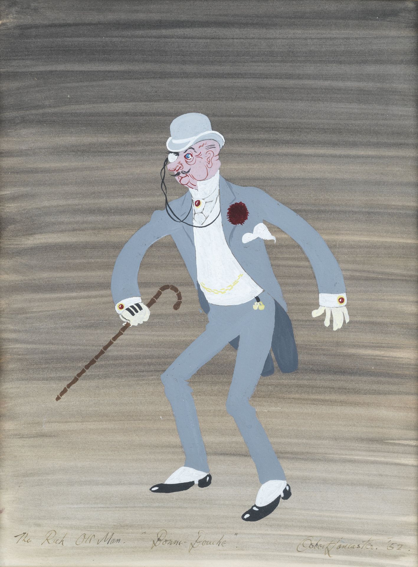 LANCASTER (OSBERT) Costume design of 'The Rich Old Man' for the ballet Bonne-Bouche, captioned, s...