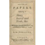LOCKE (JOHN Several Papers Relating to Money, Interest and Trade, &c., A. and J. Churchill, 1696