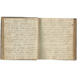 MANUSCRIPT RECIPE BOOK - LANCASHIRE Culinary recipe book, bearing the ownership inscription and d...
