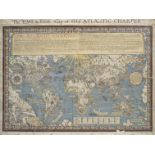 WORLD GILL (MACDONALD) The 'Time and Tide' Map of the Atlantic Charter, George Philip & Son, for ...