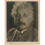 EINSTEIN (ALBERT) Photograph signed and inscribed to the photographer ('To Mr Tycko/ Albert Einst...