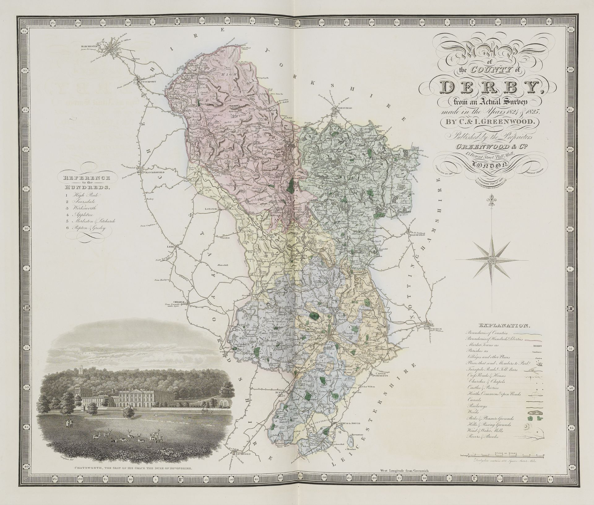 GREENWOOD (CHARLES AND JOHN) Atlas of the Counties of England, from Actual Surveys Made from the ...