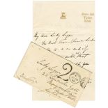 SINGH (DULEEP) Autograph letter signed ('Duleep Singh') to 'Mr dear Lady Login', Elveden Hall, Th...