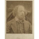 PHOTOGRAPHY - JULIA MARGARET CAMERON Portrait of Lord Alfred Tennyson, half length turned to the ...