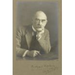 KIPLING (RUDYARD) Portrait photograph, by Elliot & Fry, SIGNED BY KIPLING, [1924]