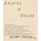 WHITMAN (WALT) Complete Poems & Prose... 1855... 1888. Authenticated & Personal Book (handled by ...