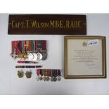 A Post War M.B.E. group of seven to Captain T.Wilson, Royal Army Service Corps,