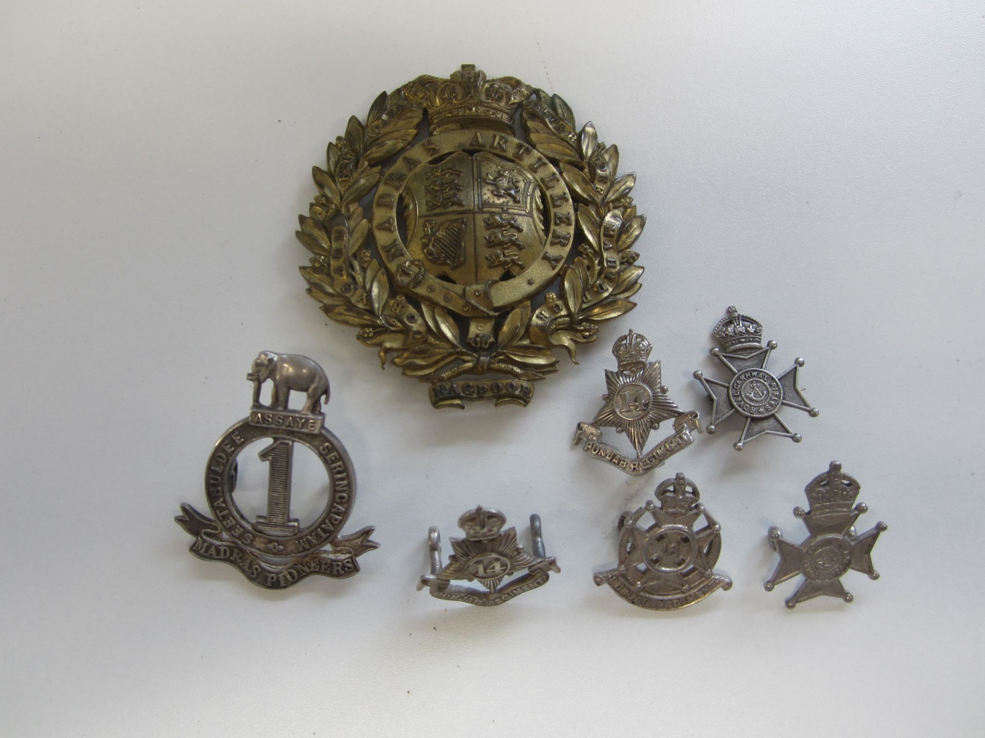 Indian Army, Hall Marked Silver Badges,