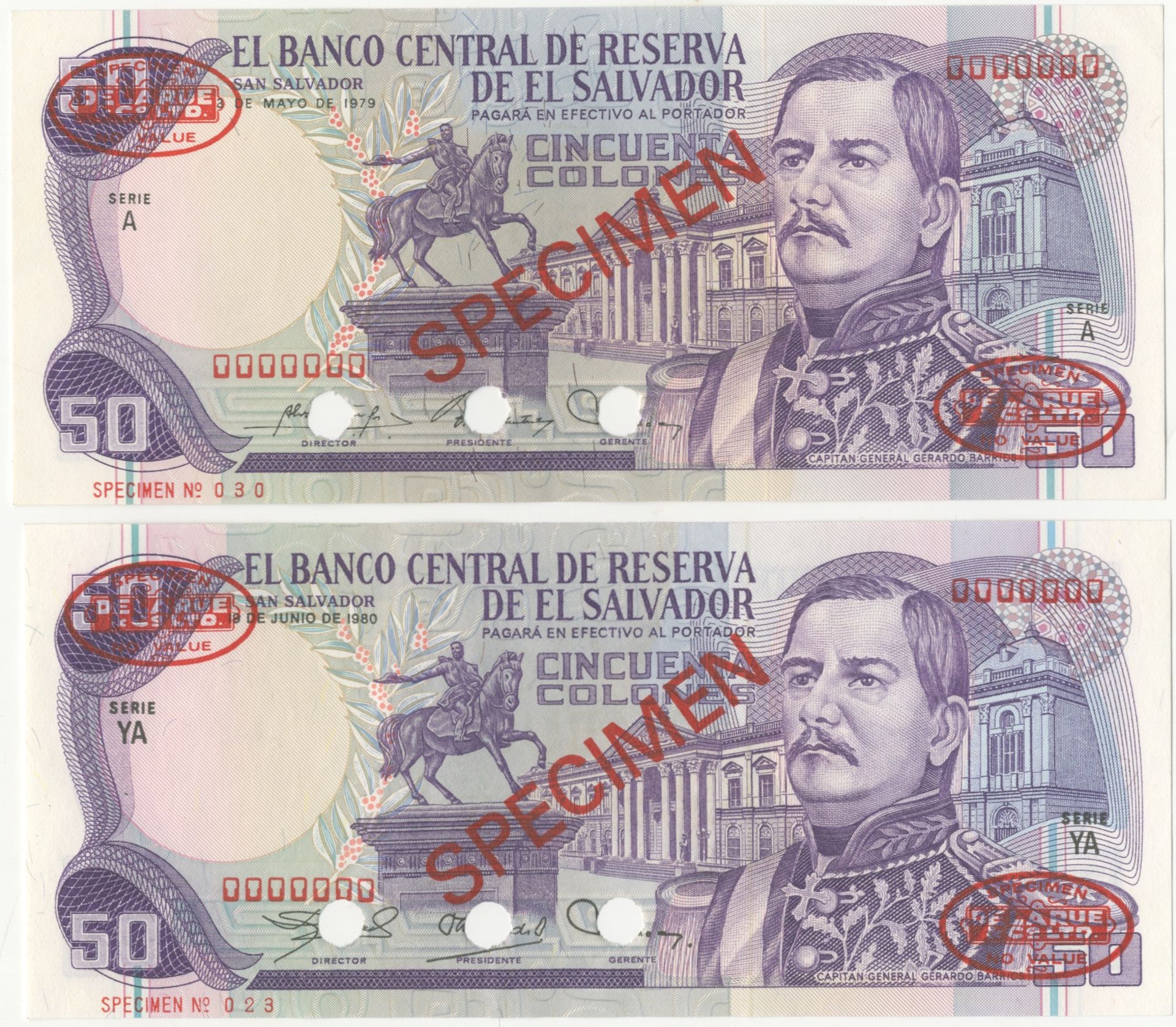 El Salvador, Banco Central, (2)