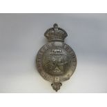 Indian Army, Great Indian Peninsula Railway Volunteer Corps Officer's Pouch Belt Plate c1875-1908,