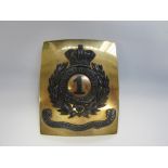 Indian Army, 1st Bengal Native Infantry Officer's Shoulder Belt Plate c1830-1855,
