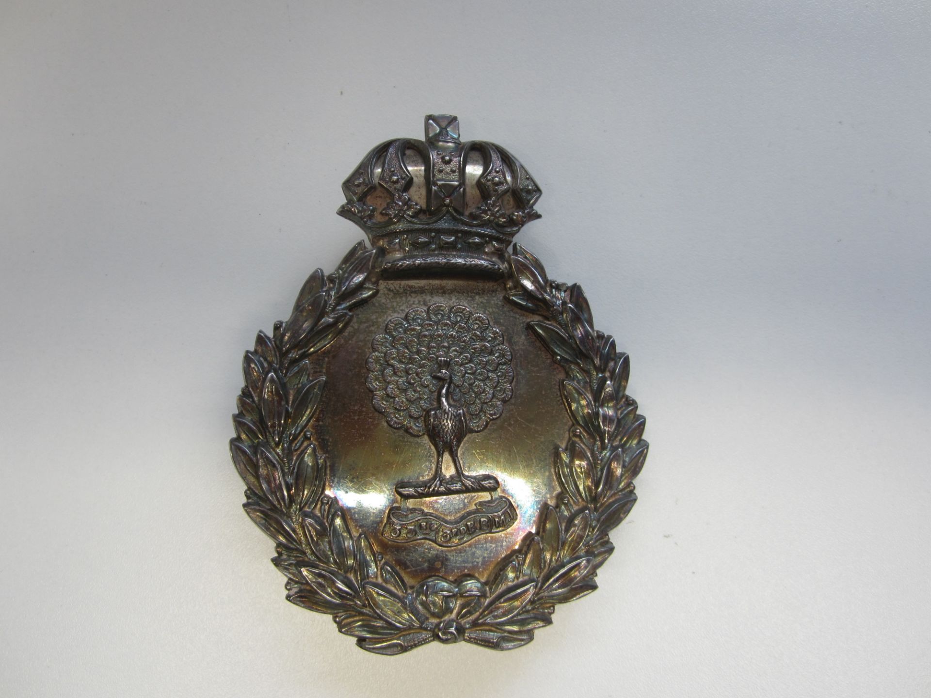 Indian Army, 33rd Regiment (3rd Burma Battalion) Madras Infantry Officer's Pouch Belt Plate 1891-...