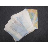 A collection of WW2 and later Tissue and Silk Escape Maps,